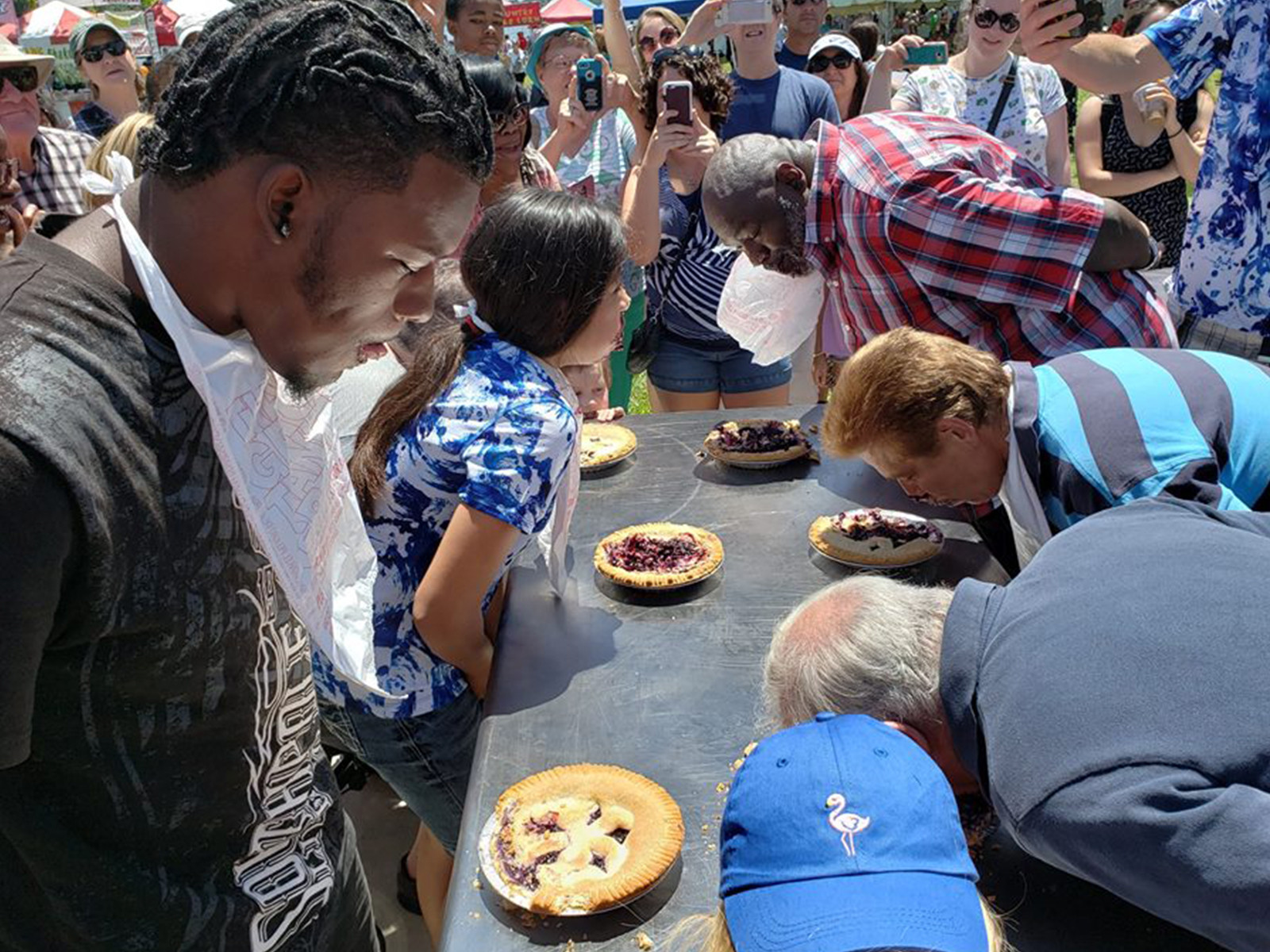 pie-eating The Mount Dora Blueberry Festival